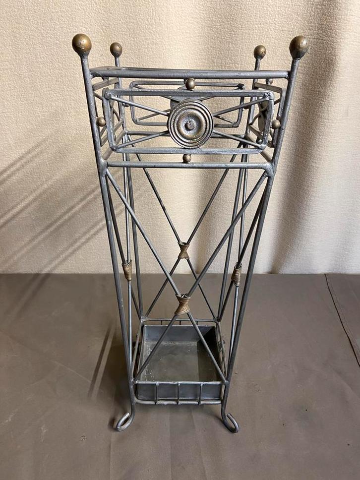 Metalen paraplubak - 55 x 20 x 20 cm, Maison & Meubles, Accessoires pour la Maison | Porte-parapluies, Utilisé, Métal, Enlèvement