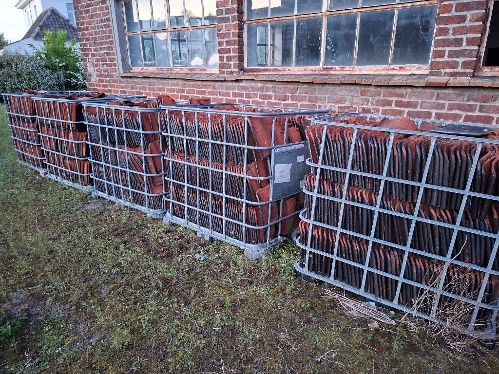 Dakpannen, Doe-het-zelf en Bouw, Dakpannen en Dakbedekking, Ophalen, Gebruikt, Steen of Klei, Zwart