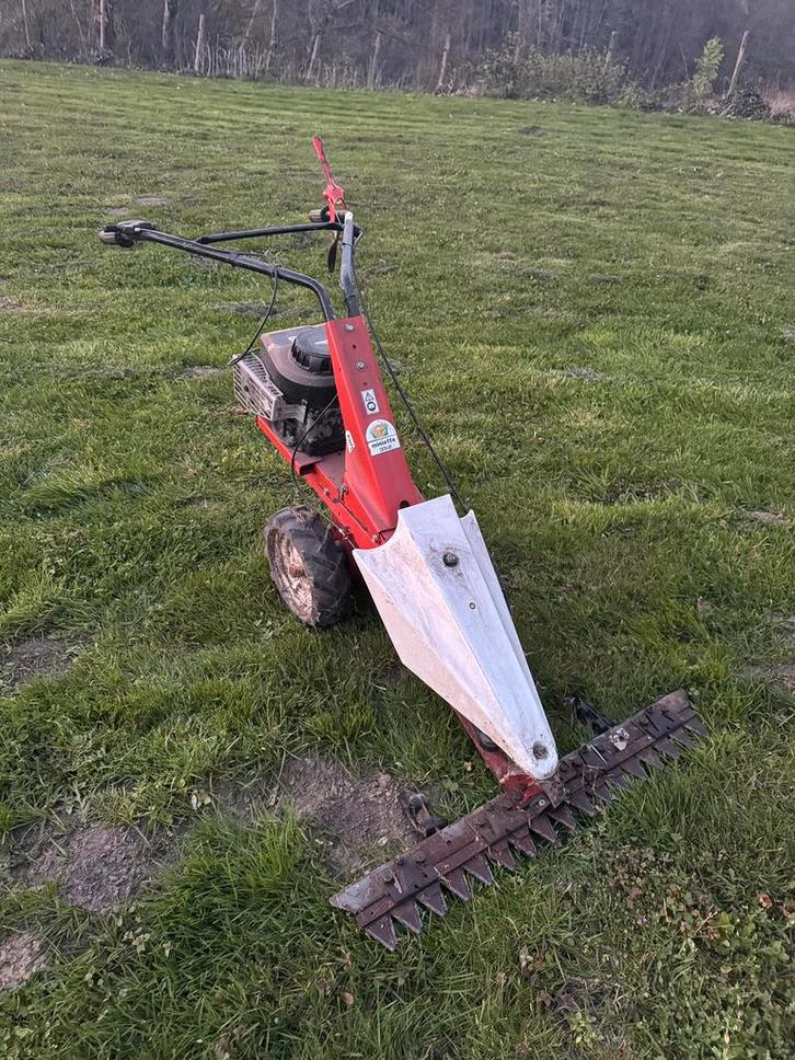 Balkmaaier in goede staat, Tuin en Terras, Grasmaaiers, Gebruikt, Benzine-grasmaaier, 50 cm of meer, Balkmaaier, Ophalen