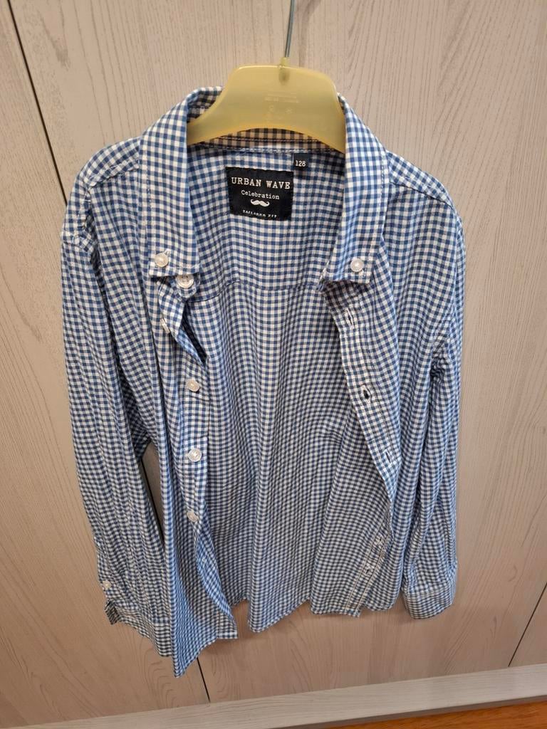 Hemdje geruit maat 128, Kinderen en Baby's, Kinderkleding | Maat 128, Ophalen of Verzenden