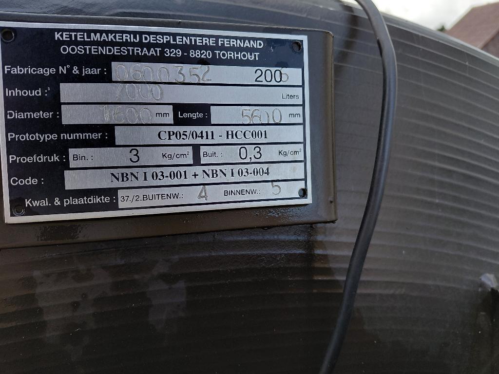 dubbelwandige bovengrondse mazouttank, Ophalen, Gebruikt