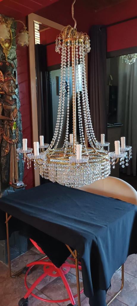 SUPERBE LUSTRE CRISTAL., Antiquités & Art, Enlèvement