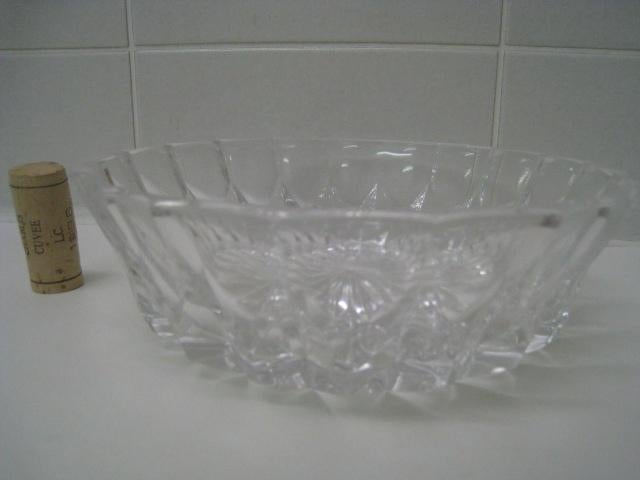 Glazen schaal in geslepen glas, Antiek en Kunst, Ophalen