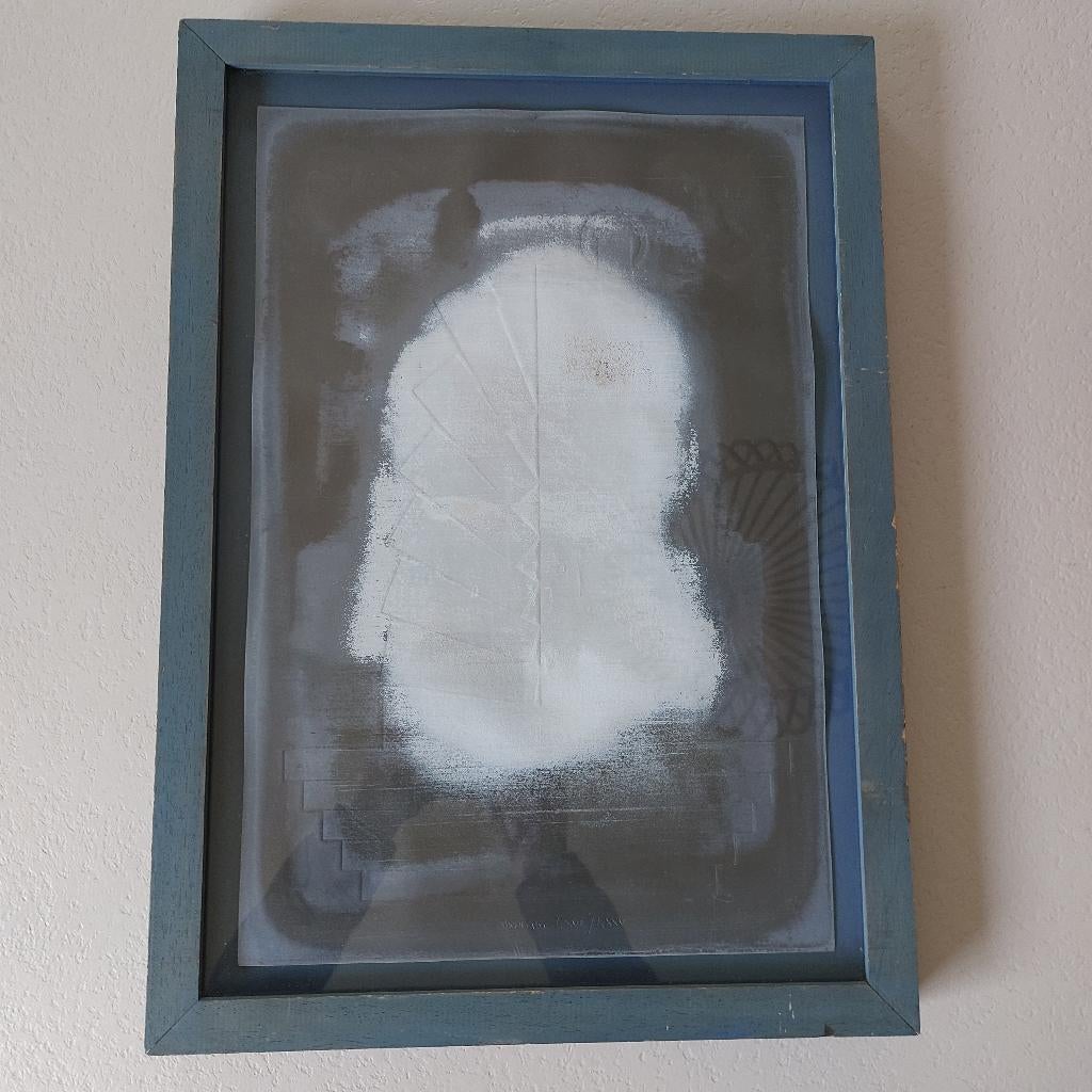 JEF MOUTON, blinddruk in bladlood, Antiquités & Art, Art | Lithographies & Sérigraphies, Enlèvement