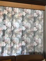 Tentures modernes a  grandes fleurs H. 2.40 / L 2 m, Maison & Meubles, 200 cm ou plus, Autres couleurs, Enlèvement, Utilisé