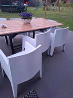 Starck stoelen..150 euro voor 8 stoelen wel likje verf nodig, Jardin & Terrasse, Enlèvement