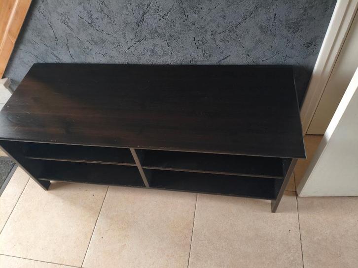 meuble tv en bois noir, Maison & Meubles, Armoires | Mobilier de télévision, Utilisé, Moins de 100 cm, 100 à 150 cm, 25 à 50 cm