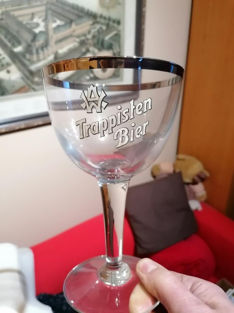 Westmalle "Trappisten Bier"., Ophalen of Verzenden, Bierglas