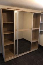 stevige grote kast met spiegel en schuifdeuren (of bied), Ophalen, Gebruikt, 200 cm of meer, 200 cm of meer