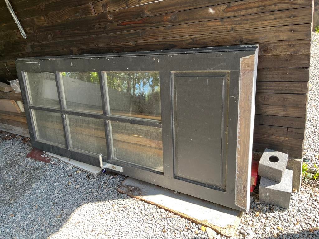 Merantie deur. Standaard. Zeer degelijk., Tuin en Terras, Ophalen, Zo goed als nieuw