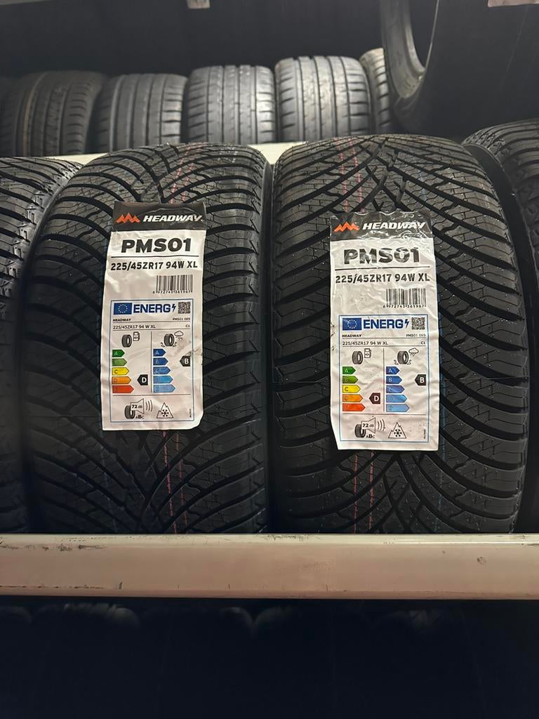 225 45 17 94w merk headway 4 seezion 2 banden 170 euro, Ophalen, Nieuw, 17 inch, All Season