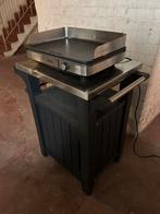 Plancha et meuble barbecue, Ophalen, Zo goed als nieuw