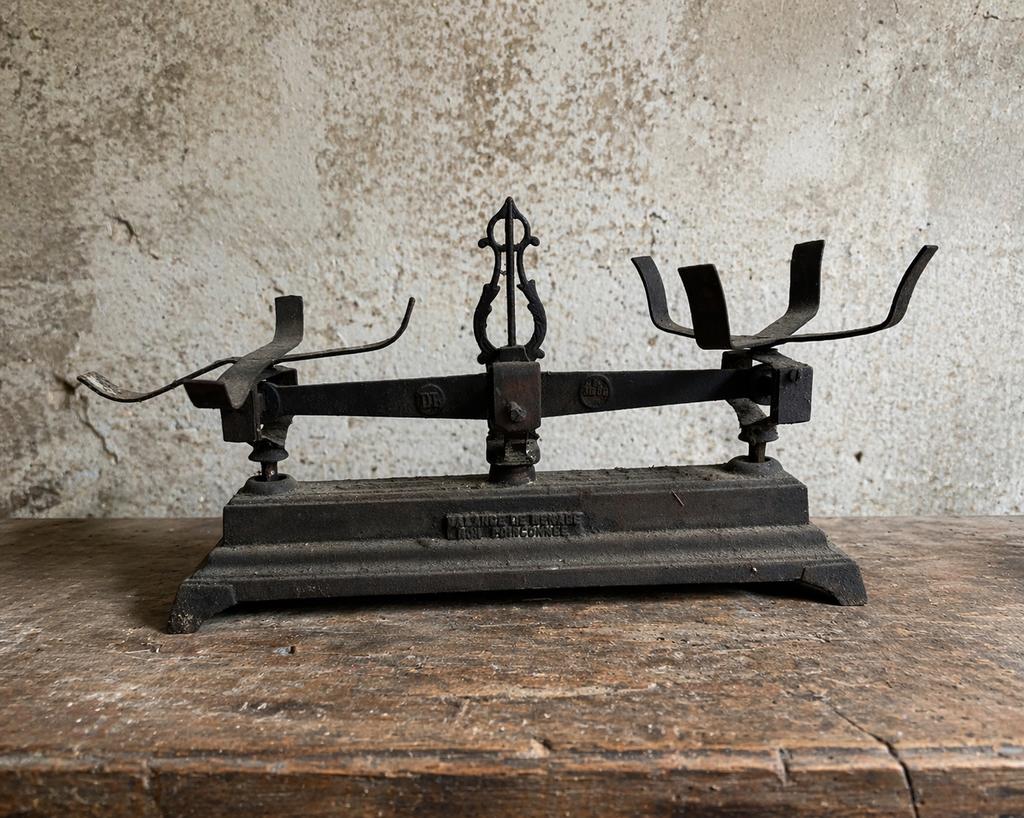 Ancienne balance de en fonte – style industriel / vintage, Enlèvement