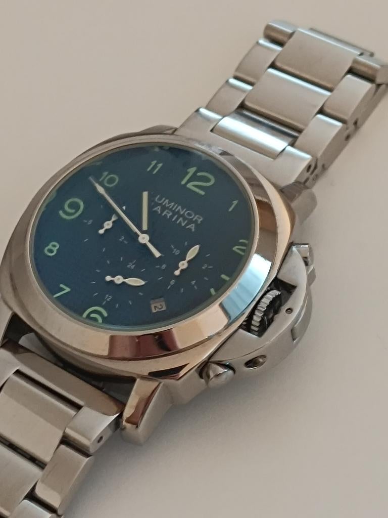 Panerai Luminor Marina, Autres marques, Enlèvement ou Envoi, Acier, Acier