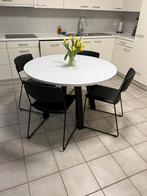Keukentafel + 4 stoelen, Ophalen, 4 zitplaatsen, Eettafel, Zo goed als nieuw