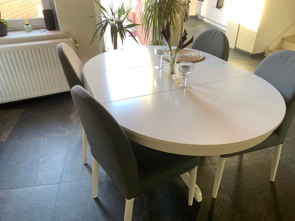 Table extensible, Maison & Meubles, Tables | Tables à manger, Enlèvement, Comme neuf, Ovale