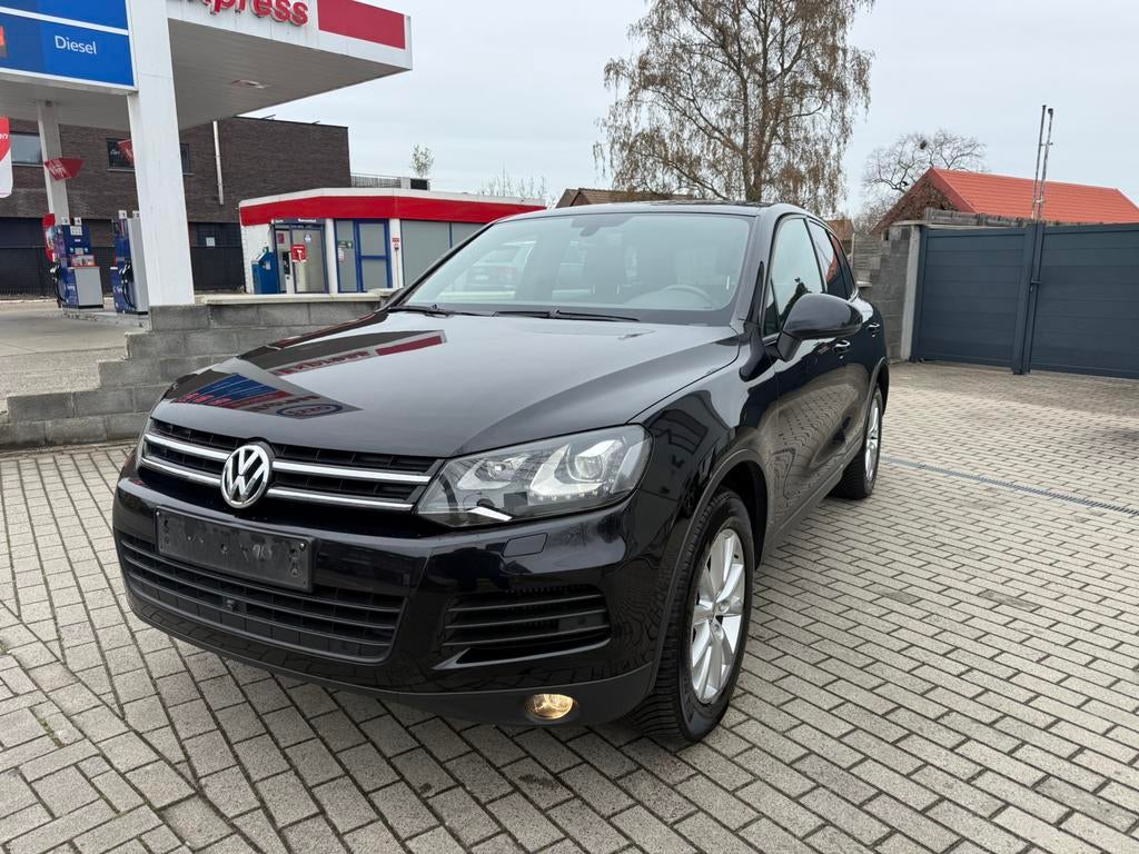 VW TOUAREG LICHTE VRACHT V6 NEW, Auto's, Automaat, Stof, Zwart, Zwart