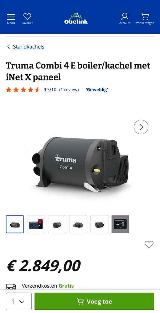 Truma Combi 4 iNet X Boiler / Kachel Nieuw in doos Camper, Caravans en Kamperen, Caravanaccessoires, Nieuw, Ophalen of Verzenden