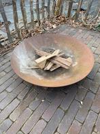 Vuurschaal laag model cortenstaal 60cm, Enlèvement, Comme neuf