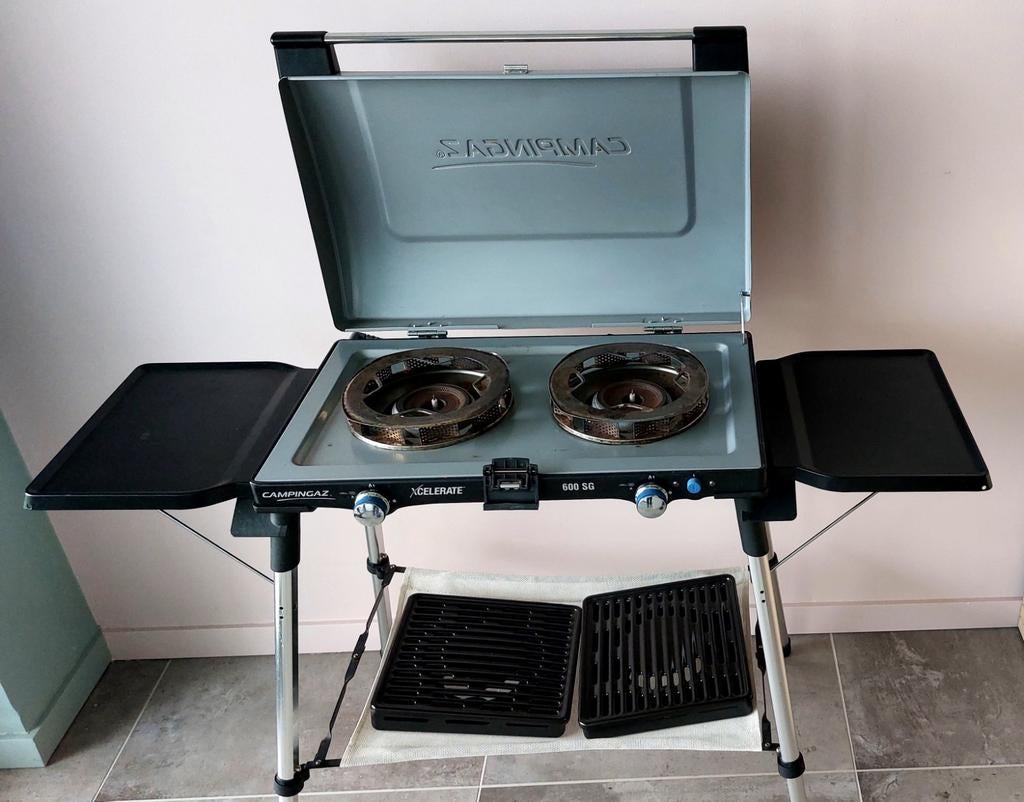 Campingaz kooktoestel tenpanyaki en grill, 2vuren 2200watt,, Caravans en Kamperen, Ophalen