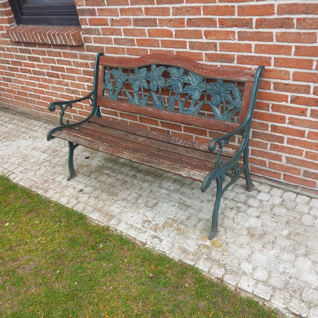 Antieke gietijzer Tuinbank, Ophalen