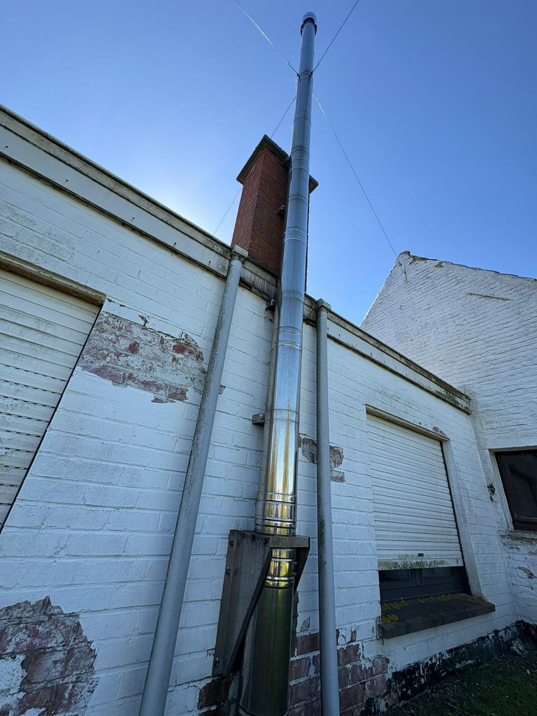 Schoorsteen Inox, Doe-het-zelf en Bouw, Buizen en Afvoer, Ophalen, Gebruikt, Inox