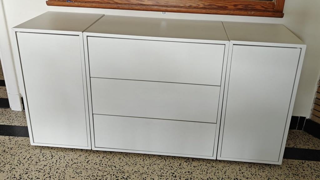 IKEA EKET combinatie (3 delen) – 140 cm breed – wit, Maison & Meubles, Armoires | Autre, Enlèvement