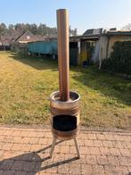 Originele houtgestookte terrasverwarmer / buitenkachel, Ophalen, Gebruikt