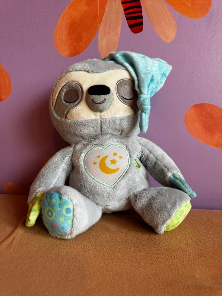 Knuffel snoozy luiaard v-tech, Ophalen, Overige merken, Overige karakters, Grijs