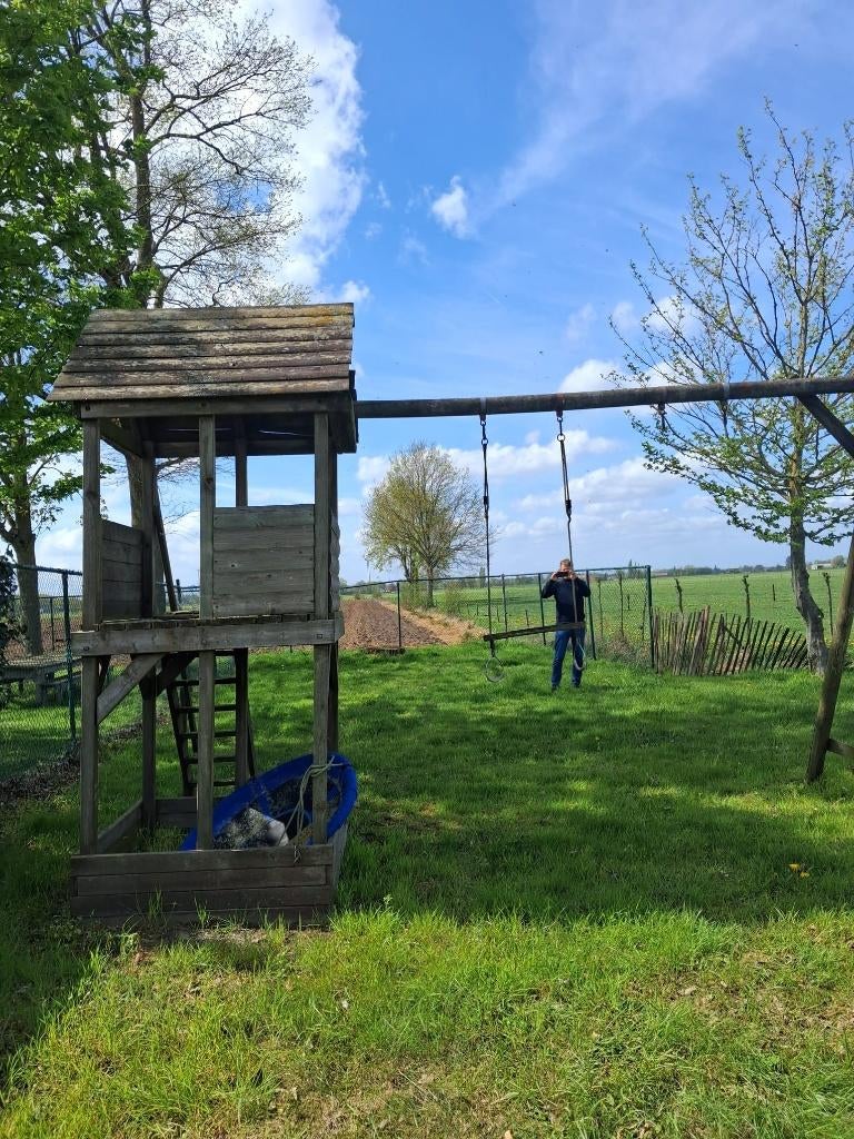 speeltuig, Ophalen, Gebruikt, Hout