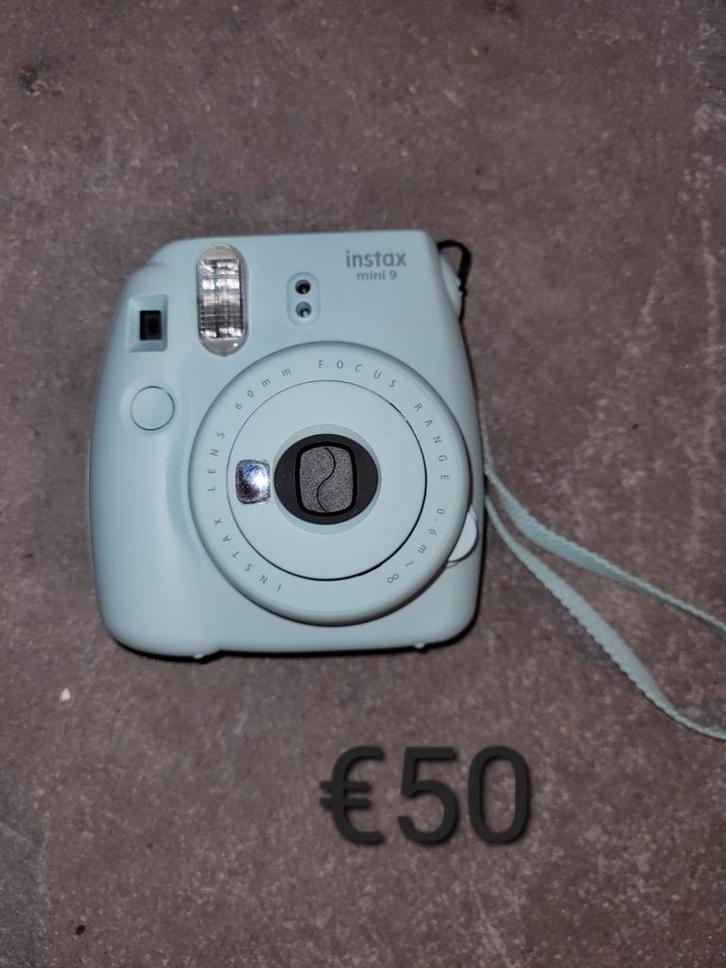 Instax mini 9 met tasje voor bescherming, TV, Hi-fi & Vidéo, Appareils photo analogiques, Comme neuf, Reflex miroir, Enlèvement