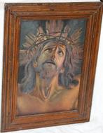 Oude schilderij Olie op doek - Ongesigneerd, Antiek en Kunst, Ophalen of Verzenden