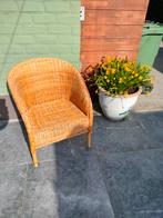 Vintage rieten / Rotan stoeltje / zeteltje perfecte staat., Tuin en Terras, Ophalen, Rotan