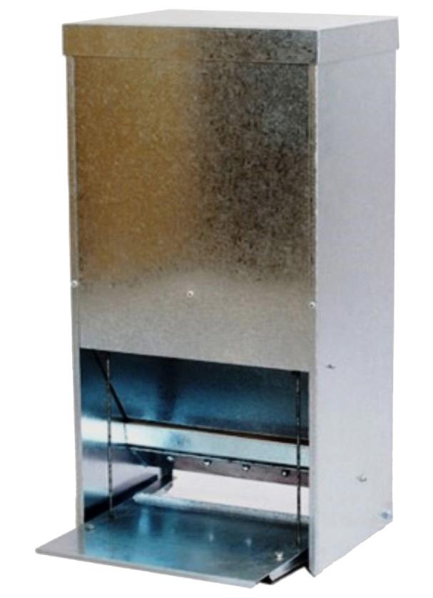 Automatische voederbak 20kg volledig gegalvaniseerd, Animaux & Accessoires, Volatiles | Accessoires, Neuf, Poulailler, Enlèvement ou Envoi