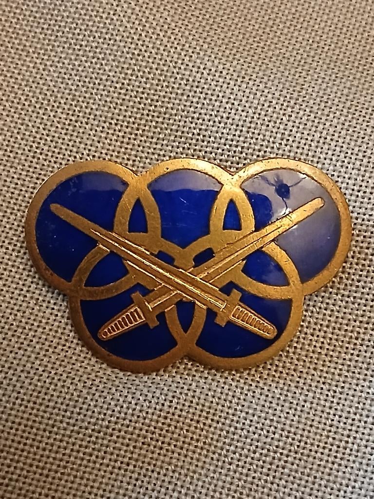 Insigne TMAP premier modèle fixation a vis, Envoi, Armée de terre, Emblème ou Badge