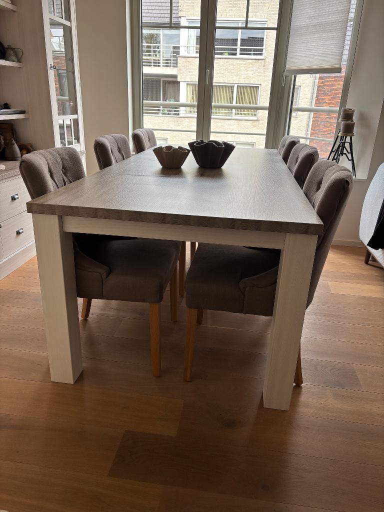 Eettafel, Ophalen, Vijf personen of meer, Rechthoekig, Overige houtsoorten