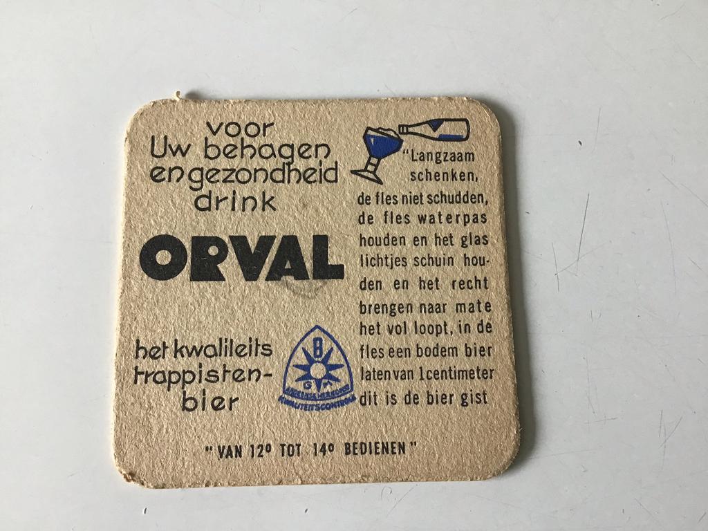Oud bierviltje Trappist Orval, Enlèvement, Utilisé, Sous-bock