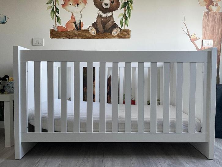 Meegroei babybed - kinderbed + extra’s!, Enfants & Bébés, Chambre d'enfant | Lits, Comme neuf, 140 à 160 cm, 70 à 85 cm, Matelas