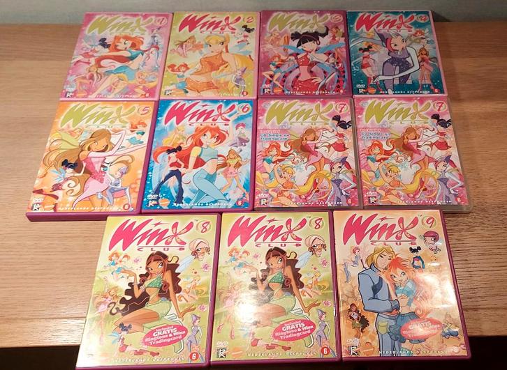 Winx Club DVD Collectie – Deel 1 t/m 9 + 2 Extra, Cd's en Dvd's, Dvd's | Kinderen en Jeugd, Zo goed als nieuw, Overige genres