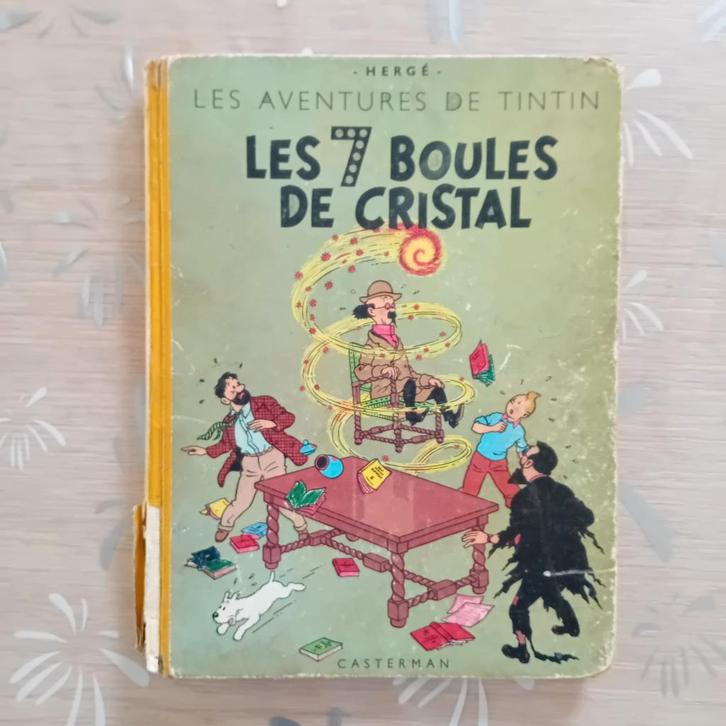 Tintin - Les 7 boules de cristal 1952/B6, Livres, BD, Utilisé, Une BD, Enlèvement ou Envoi