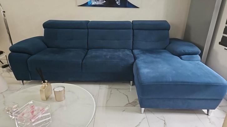 Divan bleu de 2m94 de longueur, Huis en Inrichting, Zetels | Zetels en Chaises Longues, Ophalen