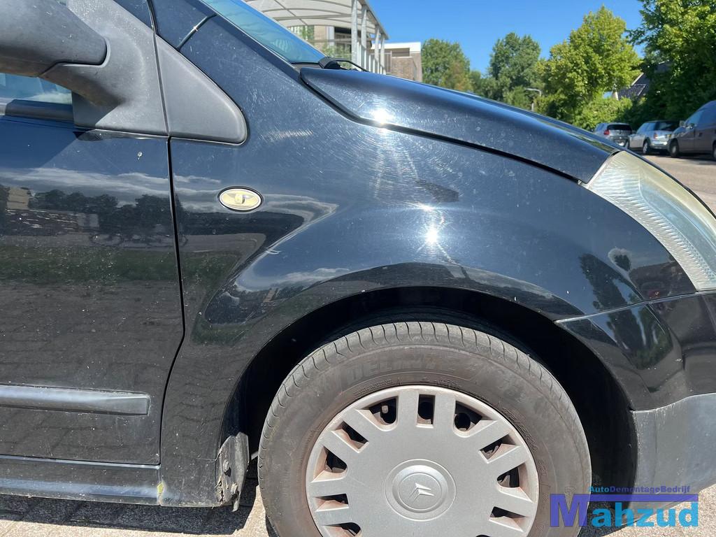 CITROEN C2 Zwart EXYB rechts voorscherm 2002-2010, Citroën, Stellantis N.V., Utilisé, Droite