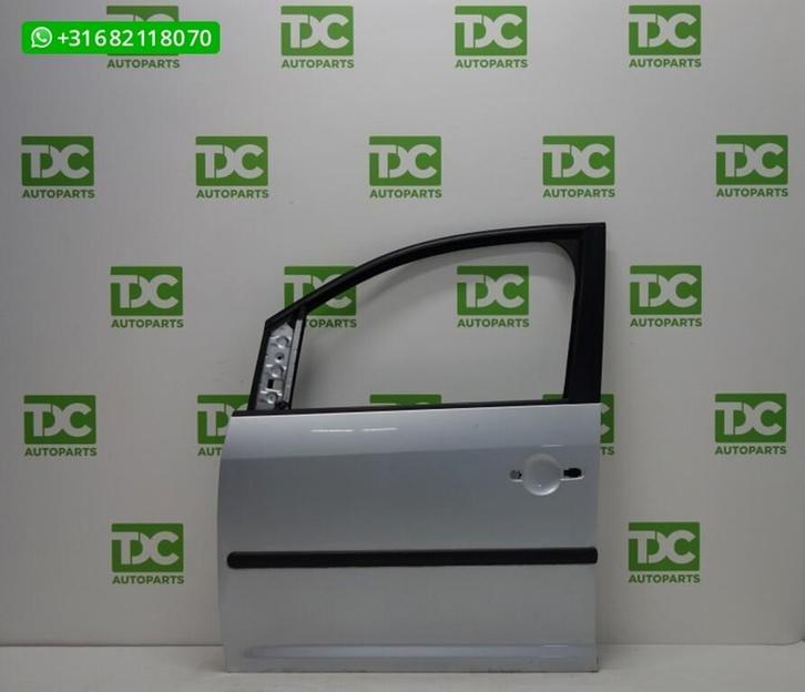 Volkswagen Caddy GP ('10-'15) Voorportier links zilvergrijs, Auto-onderdelen, Carrosserie, Deur, Volkswagen, Voor, Links, Gebruikt