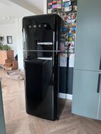 SMEG FAB30LNE1 zwart retro, Ophalen, 200 liter of meer, 160 cm of meer, Zo goed als nieuw