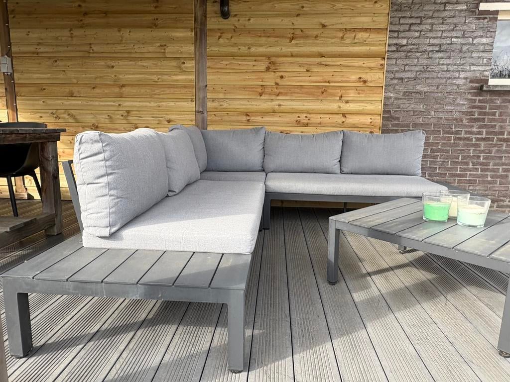 Vinci tuin loungeset (5-zit), Jardin & Terrasse, Table d'appoint, 5 places, Aluminium, Enlèvement