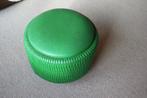 Groene vintage poef uit jaren '70, Ophalen, Gebruikt