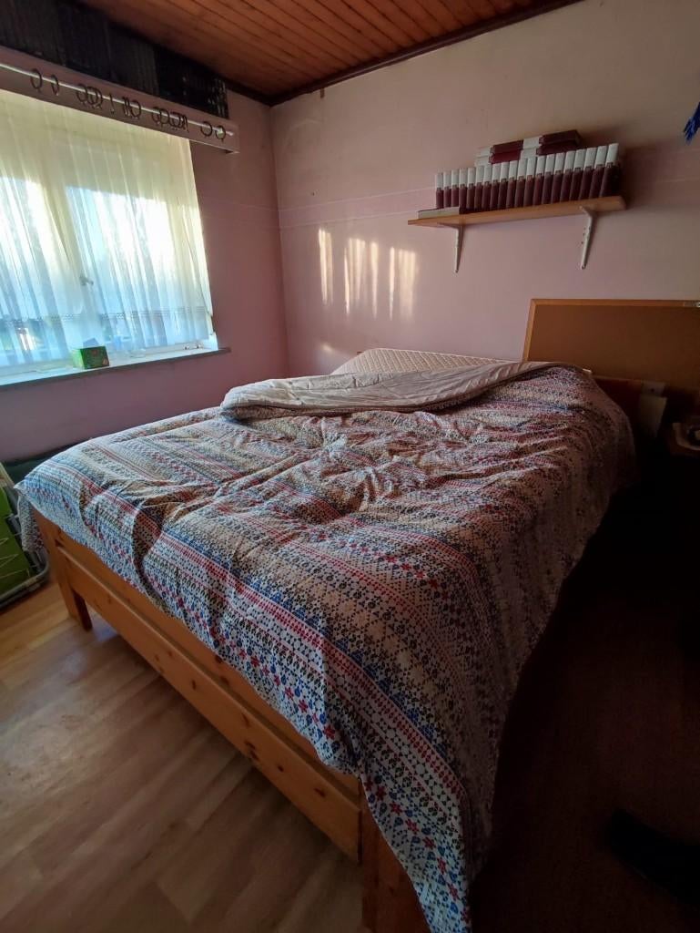 Lit et matelas, Maison & Meubles, Chambre à coucher | Lits, Utilisé, Deux personnes, 160 cm, 210 cm, Bois, Enlèvement