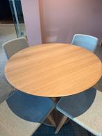 Torsion eettafel van Ethnicraft - Eik, Huis en Inrichting, Tafels | Eettafels, Ophalen, Zo goed als nieuw, Rond