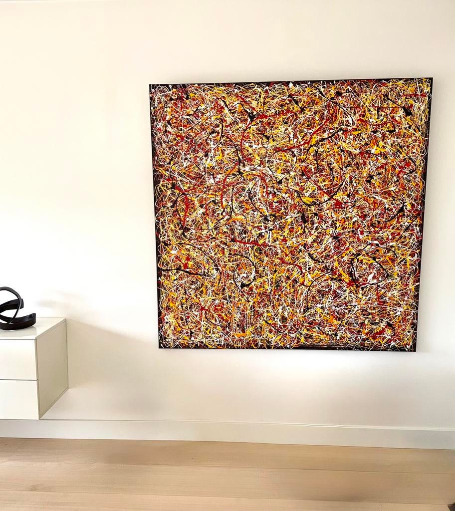 Acryl op doek in groot formaat 1,5 op 1,5 meter, Ophalen