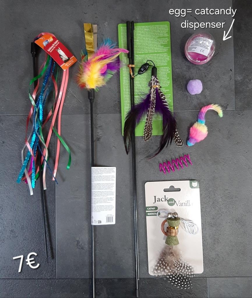 Kattenspeelgoed set, Animaux & Accessoires, Jouets pour chats, Neuf, Enlèvement ou Envoi